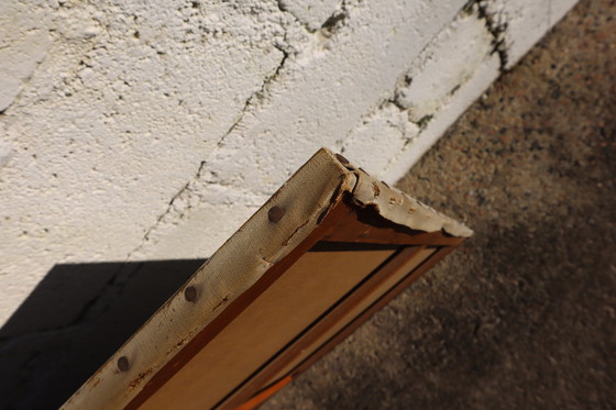 Image 1 of C.Fondanéche-60S Französisch Ölgemälde auf Leinwand-Herbst-Szene-Fluss-Tal in den Wäldern-Signet C.Fondanéche-60S