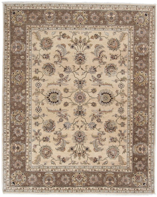 Tabriz Wolle & Seide Teppich mit luxuriösem Design - Prachtvolle Seiden Highlights