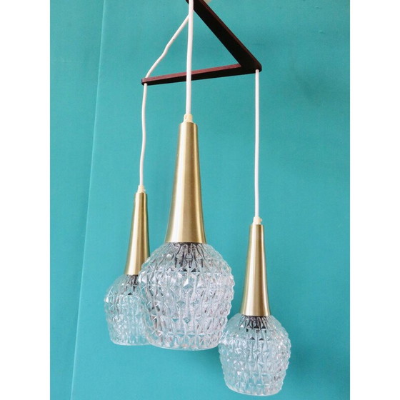 Image 1 of Vintage Bumerang Pendelleuchte mit Wasserfall, Dänemark 1968