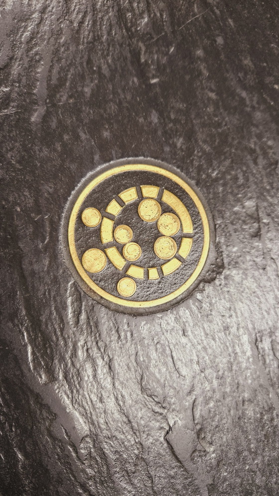 Image 1 of Brutalistischer Couchtisch Aus Schieferstein In,Der Geschmack Paul Kingma