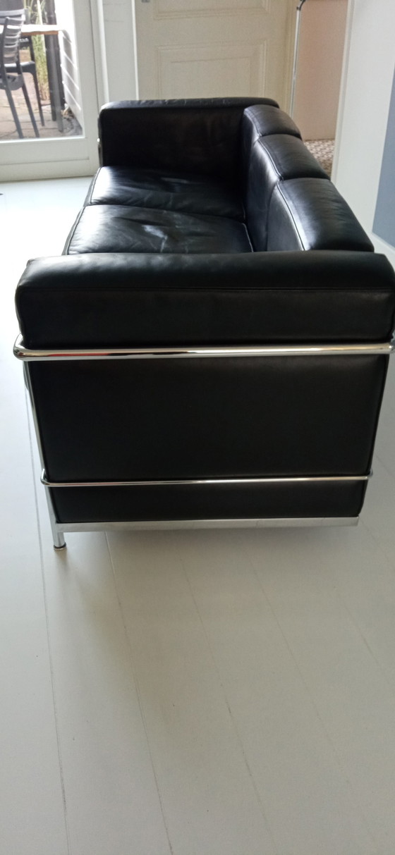Image 1 of Corbusier, Drei-Personen-Sofa, Modell Lc2 von Cassina