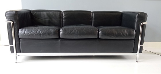 Image 1 of Corbusier, Drei-Personen-Sofa, Modell Lc2 von Cassina