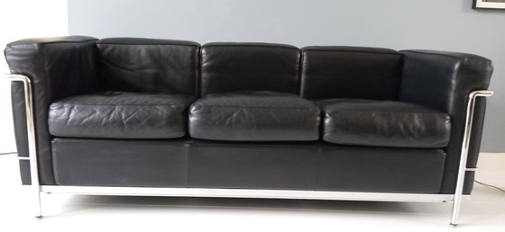 Image 1 of Corbusier, Drei-Personen-Sofa, Modell Lc2 von Cassina