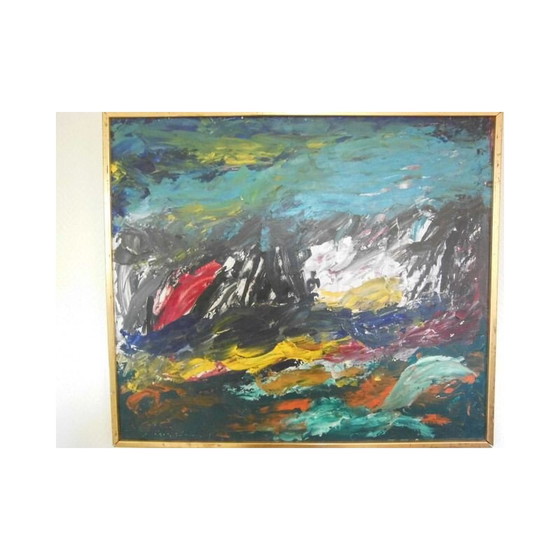 Image 1 of Vintage-Ölgemälde von Bengt Lindstrom