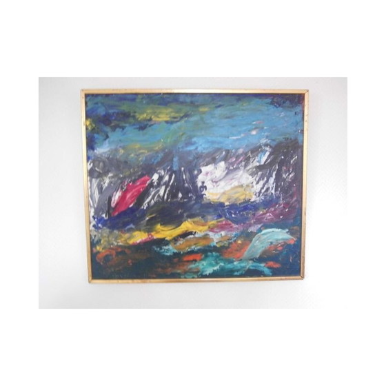 Image 1 of Vintage-Ölgemälde von Bengt Lindstrom