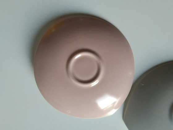 Image 1 of 2x Potterie De Driehoek Huizen Tulipe Kuchenteller