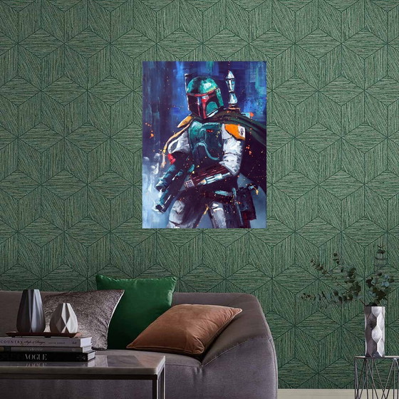 Image 1 of Star Wars - Boba Fett Mandalorian Kunstwerk
