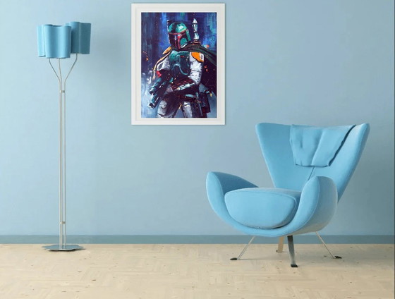 Image 1 of Star Wars - Boba Fett Mandalorian Kunstwerk