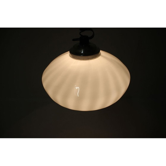 Image 1 of Verstellbarer Kronleuchter aus Glas, Tschechoslowakei 1970