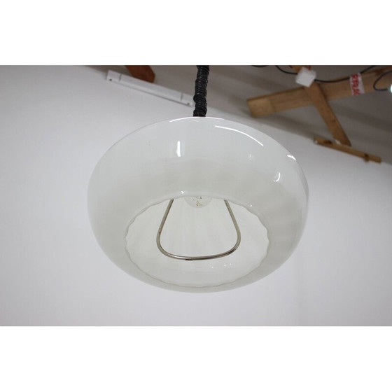 Image 1 of Verstellbarer Kronleuchter aus Glas, Tschechoslowakei 1970