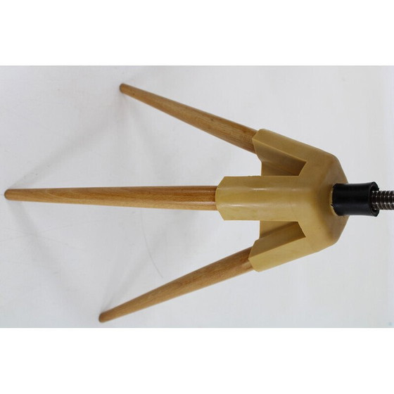 Image 1 of Vintage Klavierhocker aus Buche, Tschechoslowakei 1970