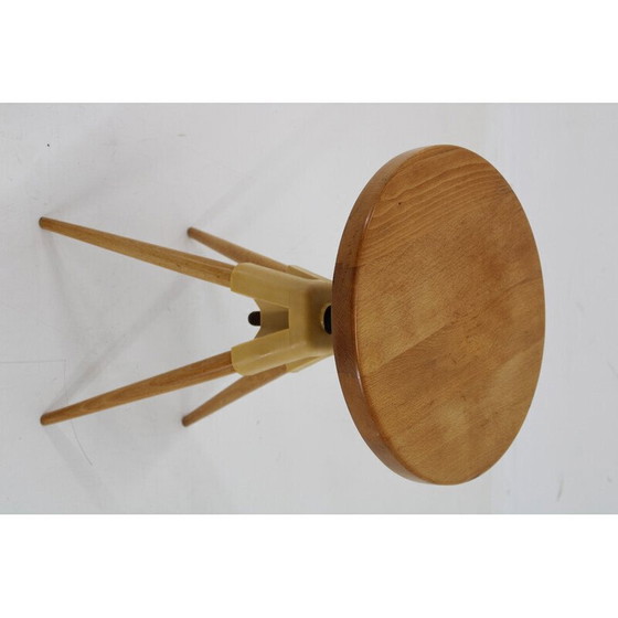 Image 1 of Vintage Klavierhocker aus Buche, Tschechoslowakei 1970