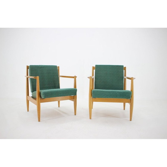 Image 1 of Paar alte Holzsessel von Thonet, Tschechoslowakei 1960