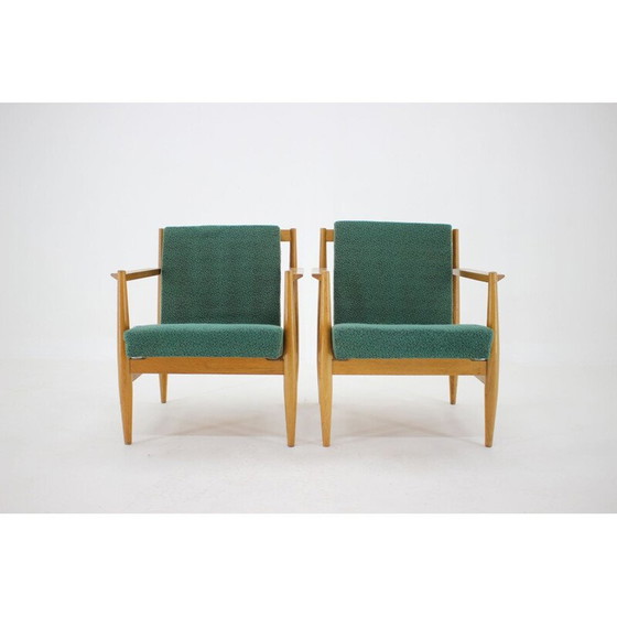 Image 1 of Paar alte Holzsessel von Thonet, Tschechoslowakei 1960
