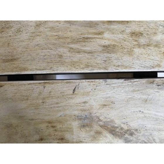 Image 1 of Vintage Brutalist Couchtisch aus Massivholz