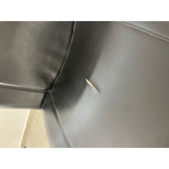 Image 1 of 4 Stühle Sabrina aus goldfarbenem Metall und Kunstleder von Gastone Rinaldi für Rima, Italien 1970