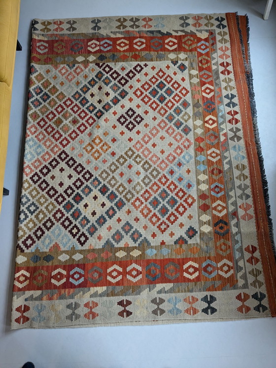 Image 1 of Schöner handgeknüpfter Kelim-Teppich