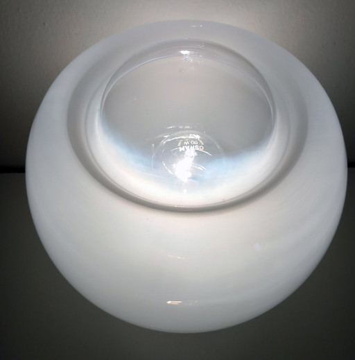 Vintage Tischlampe - Stahl & Glas - Murano - Space Age - 1970