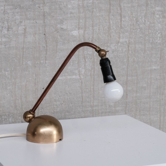 Image 1 of Paar Vintage-Lampen aus Messing und Kupfer, Dänemark 1960er Jahre