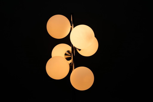 Vintage Chrom Tischlampe von Temde