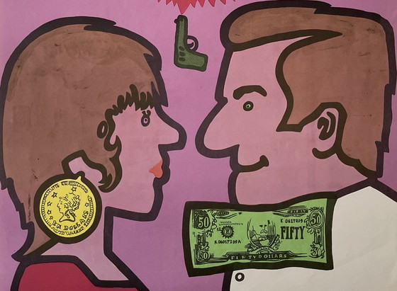 Image 1 of "Dick i Jane" Originales polnisches Plakat von Młodożeniec