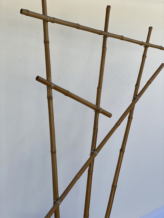 Image 1 of VEB Mosaikfliesen und Bambus Pflanzenständer