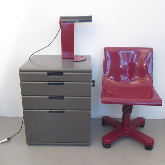 Image 1 of Schreibtisch-Kommode Linea Direzionale Ettore Sottsass Olivetti Synthesis 1980