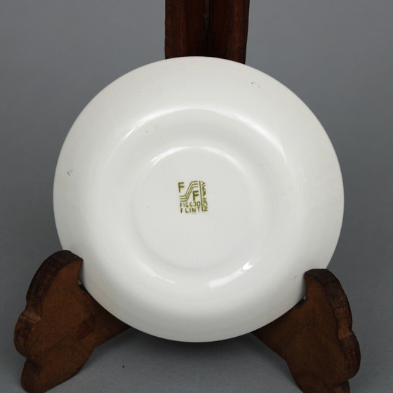 Image 1 of Figgjo Flint Turi Design, Satz von 4 Tassen und Untertassen und Teekanne mit Dekor Markt