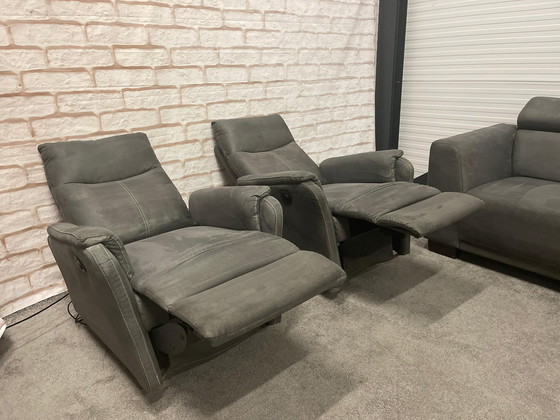 Image 1 of Montel 3-Sitzer Sofa + 2X Relaxsessel