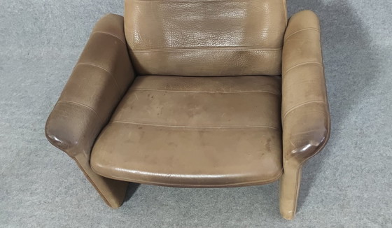 Image 1 of De Sede Sesssel + Hocker Mid Century 60Er Danish Design Leder Vintage Retro 60S