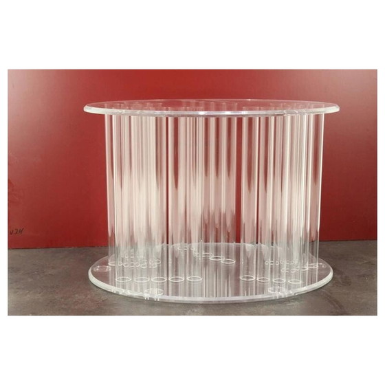 Image 1 of Großer Vintage-Lucite-Tisch - 1970er Jahre