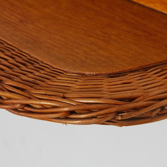 Image 1 of Vintage Rattan-Regal von Uluv, Tschechische Republik 1960