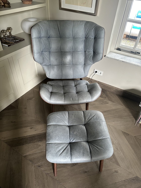 Image 1 of Norr 11 Mammut Stuhl Leder inkl. Ottomane