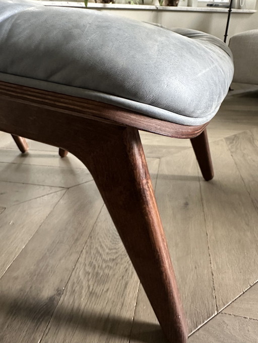 Norr 11 Mammut Stuhl Leder inkl. Ottomane