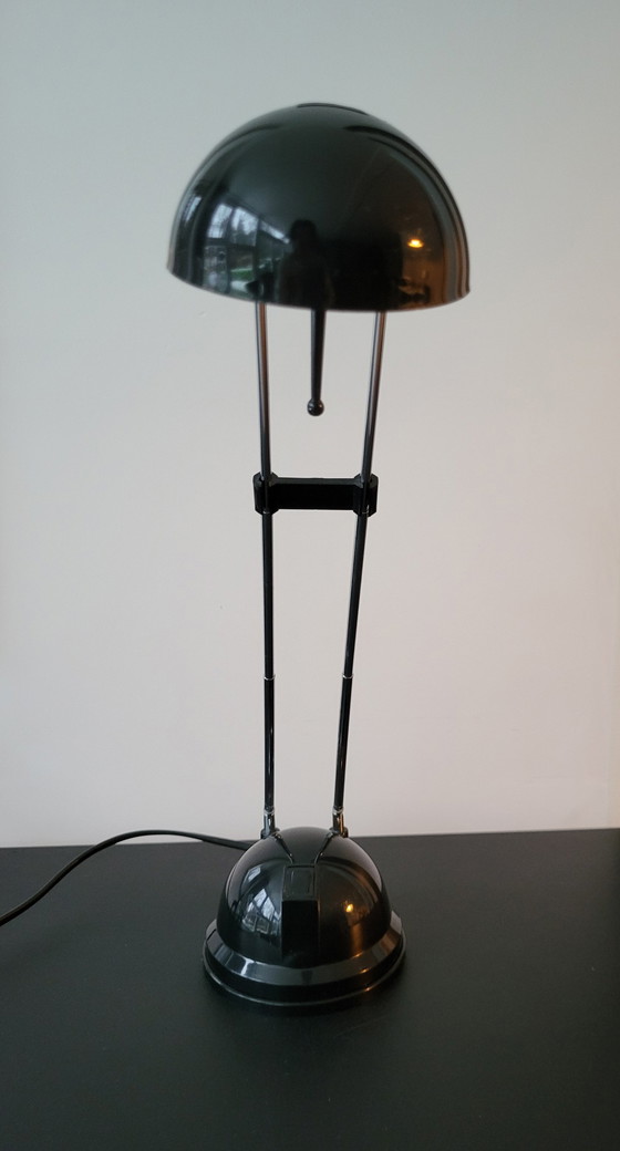 Image 1 of Teleskop-Schreibtischlampe Schwarz 1990s.