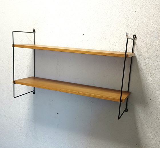 Image 1 of Fifties Wandregal mit zwei Regalen
