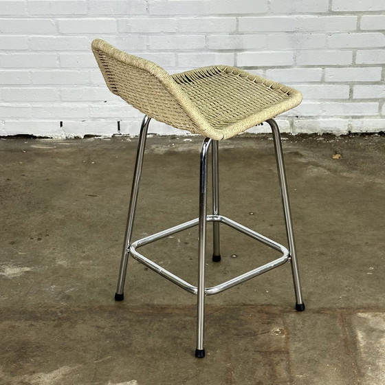 Image 1 of Vintage Barhocker - Korbwaren / Rattan