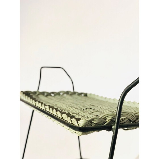 Image 1 of Vintage-Anrichte aus Rattan und Metall
