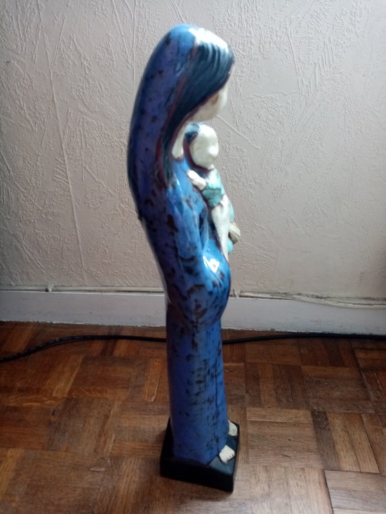 Image 1 of Religiöse Skulptur Belgische Keramik Amphora 60/70S(49Cm)