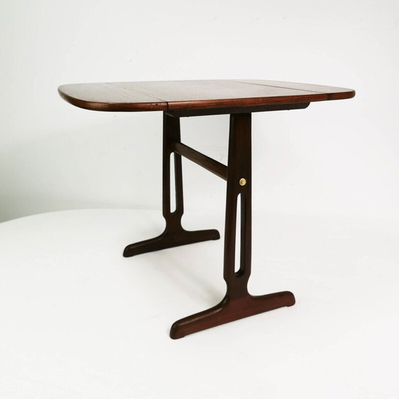 Image 1 of Vintage Teak & Palisander ausziehbarer Beistelltisch, Dänemark 1960er