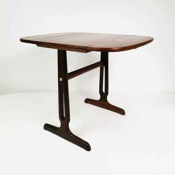 Image 1 of Vintage Teak & Palisander ausziehbarer Beistelltisch, Dänemark 1960er