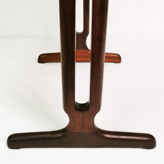 Image 1 of Vintage Teak & Palisander ausziehbarer Beistelltisch, Dänemark 1960er
