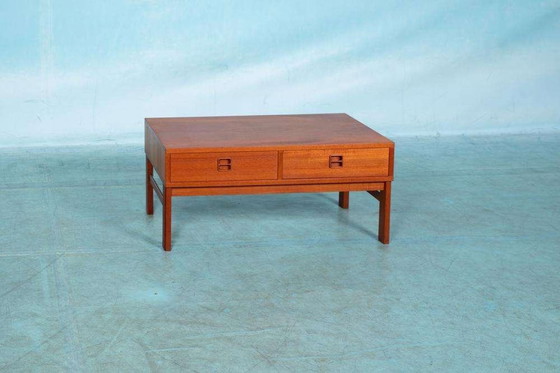Image 1 of Japandi Lowboard Teak, minimalistisches Sideboard aus der Mitte des Jahrhunderts