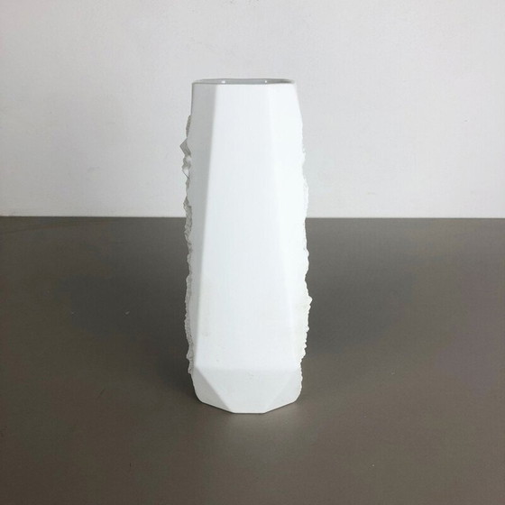 Image 1 of Vintage OP Art Biskuitporzellan Vase von AK Kaiser