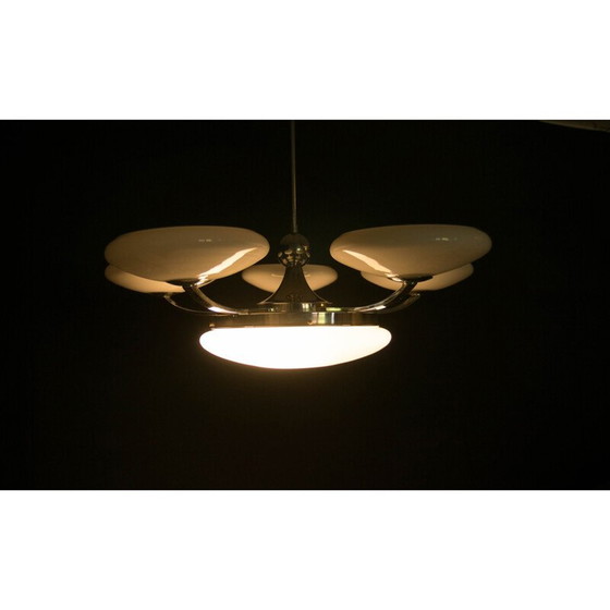 Image 1 of Vintage-Kronleuchter aus Glas, Tschechoslowakei 1930