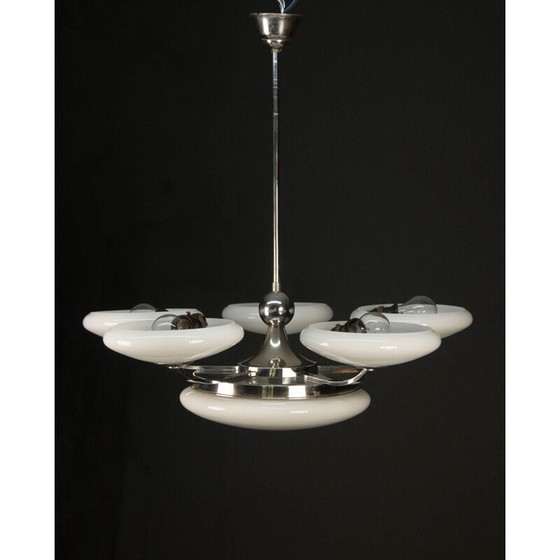 Image 1 of Vintage-Kronleuchter aus Glas, Tschechoslowakei 1930