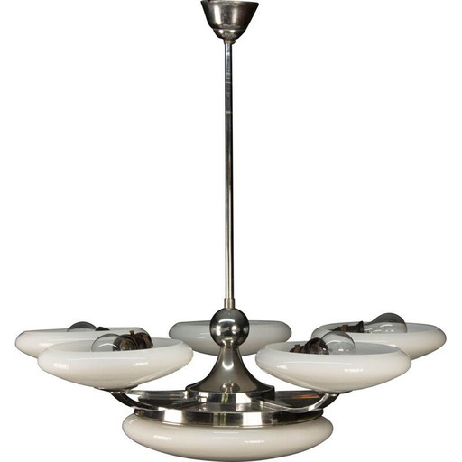 Vintage-Kronleuchter aus Glas, Tschechoslowakei 1930