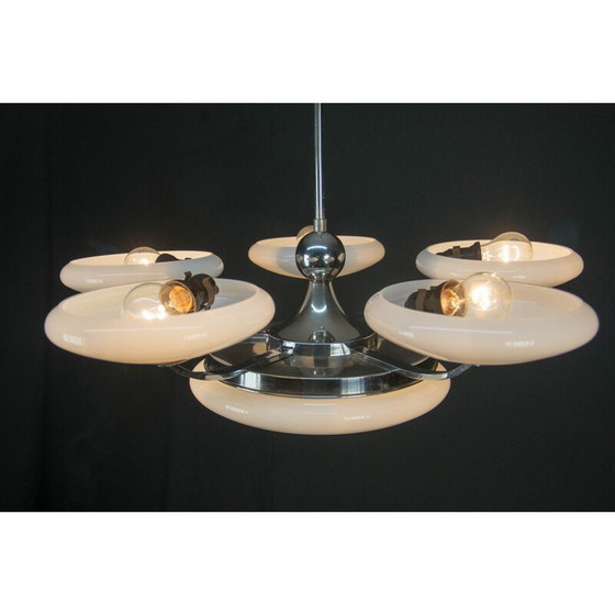 Image 1 of Vintage-Kronleuchter aus Glas, Tschechoslowakei 1930