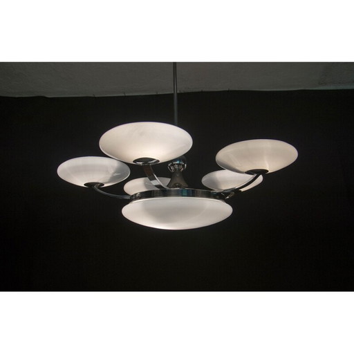 Vintage-Kronleuchter aus Glas, Tschechoslowakei 1930