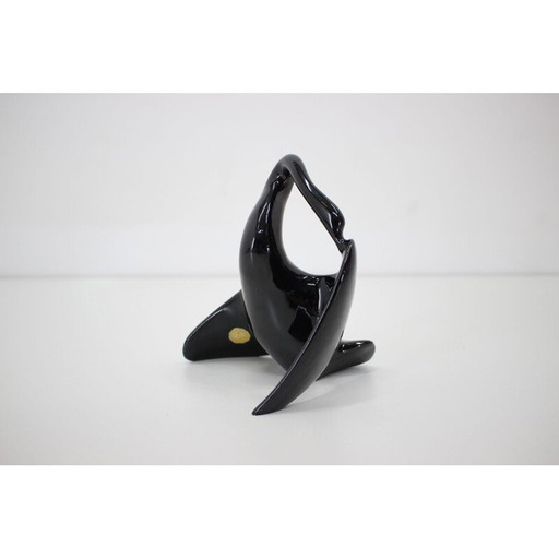 Schwan aus Porzellan von Miroslav Smutný, Tschechoslowakei 1960